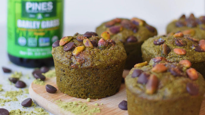 Get Your Greens with Barley Grass & Matcha Muffins - A Delicious and Nutritious Treat!