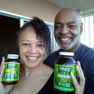 Beautiful Healthy Couple Teach Nutrition and Use PINES