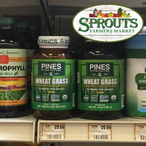 Sprouts Carries Pines Wheat Grass Powder & Tablets